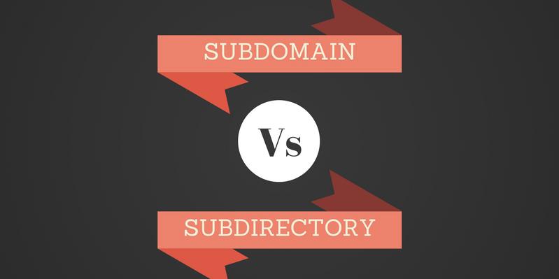 Subdomain Vs Subdirectory